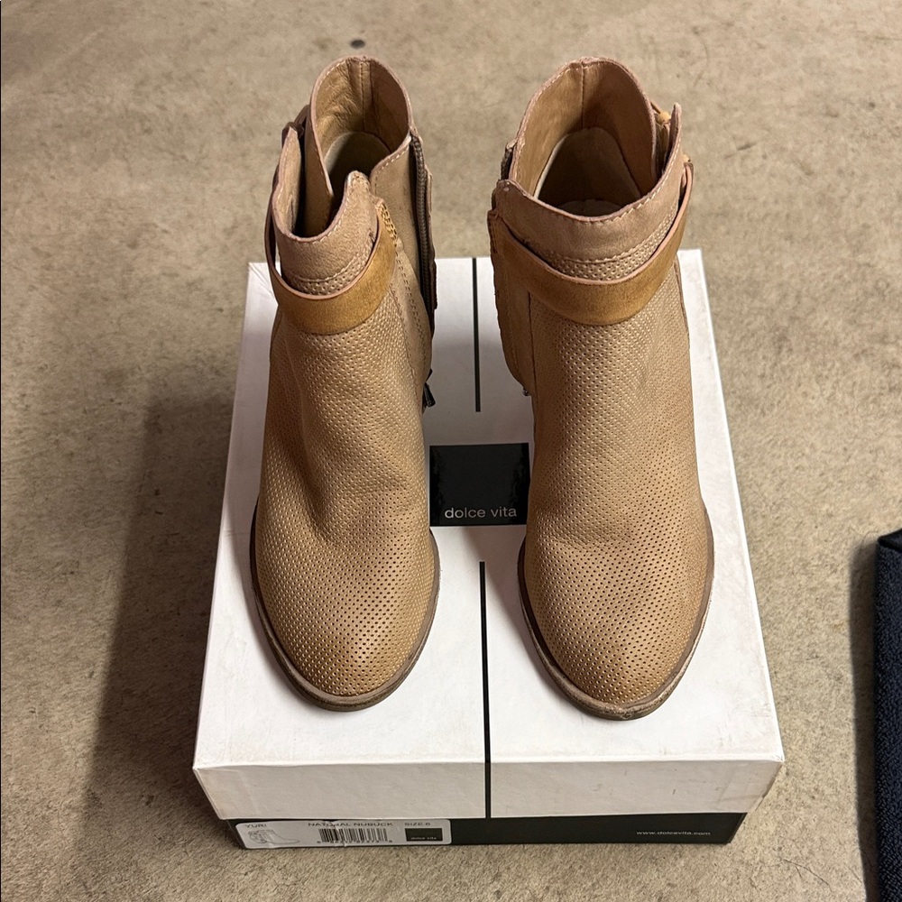 Dolce Vita Light Brown Ankle Booties